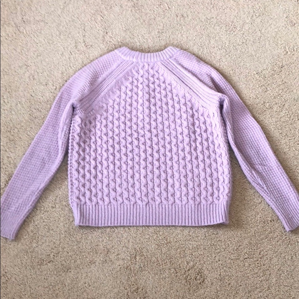 Rebecca Taylor light purple chunky sweater - Picture 7 of 8